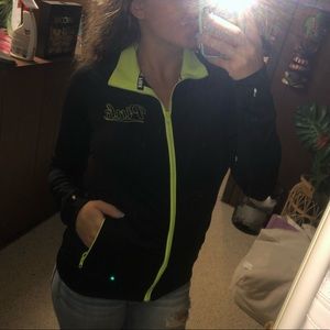 PINK Bright yellow and black jacket